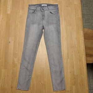 DL1961 Florence Instasculpt Cropped Jeans Gray 25